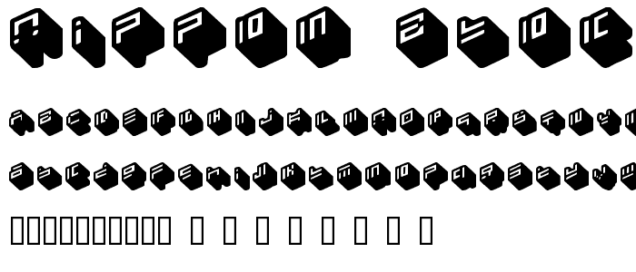 nippon blocks font